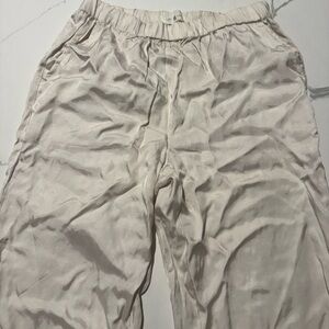 Lou And Grey Loft Women’s Joggers XS Dressy Off White NWT
